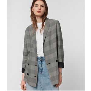 ALL SAINTS Helei Sera Blazer Black / Grey / White